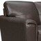 Armen Living Bergen 87" Espresso Genuine Leather Square Arm Sofa LCBE3ES - alternate 8